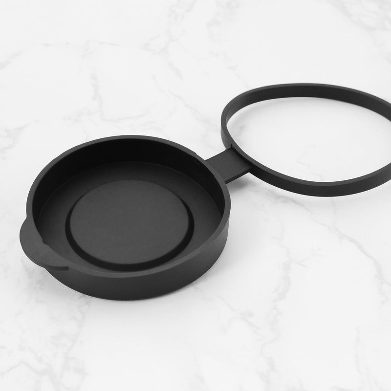 2pcs Rubber Objective Lens Caps Objective Lens Protective Cover Compatible with 8x42 10x42 12x42 Binoculars Monoculars, Black
