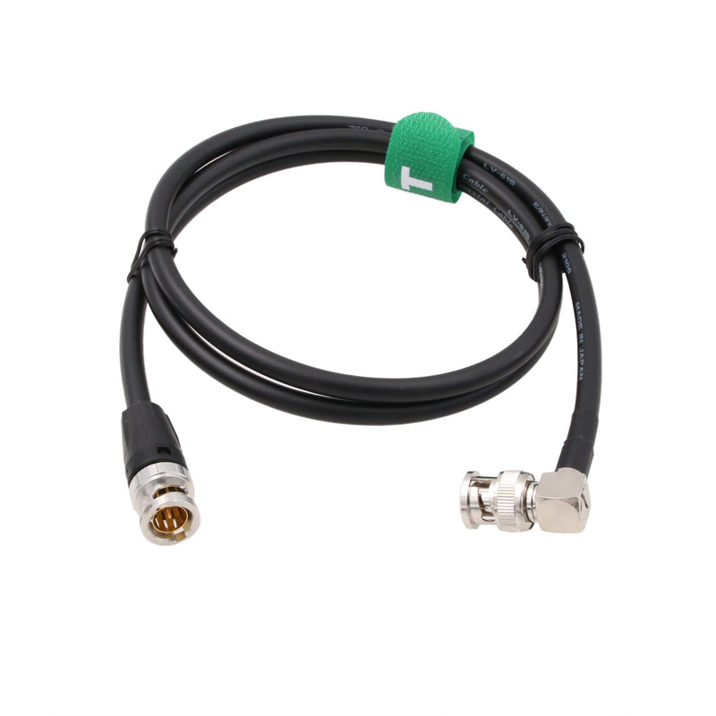 [AUSTRALIA] - High Flex 12G 3G HD SDI 75 ohm Coaxial Video Cable 4K 60fps Male BNC to Right Angle Male BNC Canare LV-61S for RED ARRI Camera Monitor 5M 