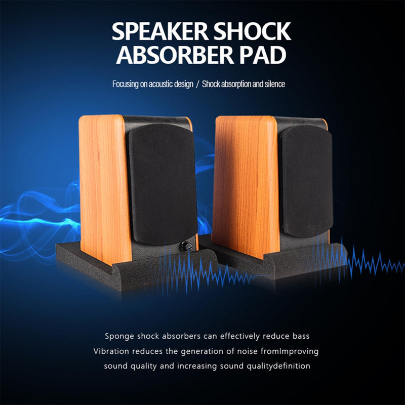 [AUSTRALIA] - Studio Monitor Isolation Pads,High-Density Speaker Pads Suitable for 5 Inch Speakers for most Speaker Stands (Pack of 2,Black) 