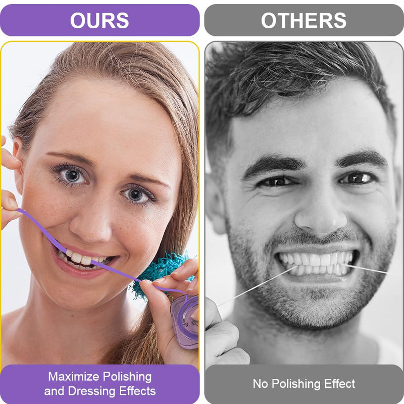 [AUSTRALIA] - OFFCUP Tooth Sandpaper, Dental Sanding Strips Ultra-Fine 50μm Grit Size Interdental Sanding Tools, Dental Polishing Strips Portable Tooth Sandpaper for Polishing Teeth (6 m x 4 mm, Purple) 50μm Purple 