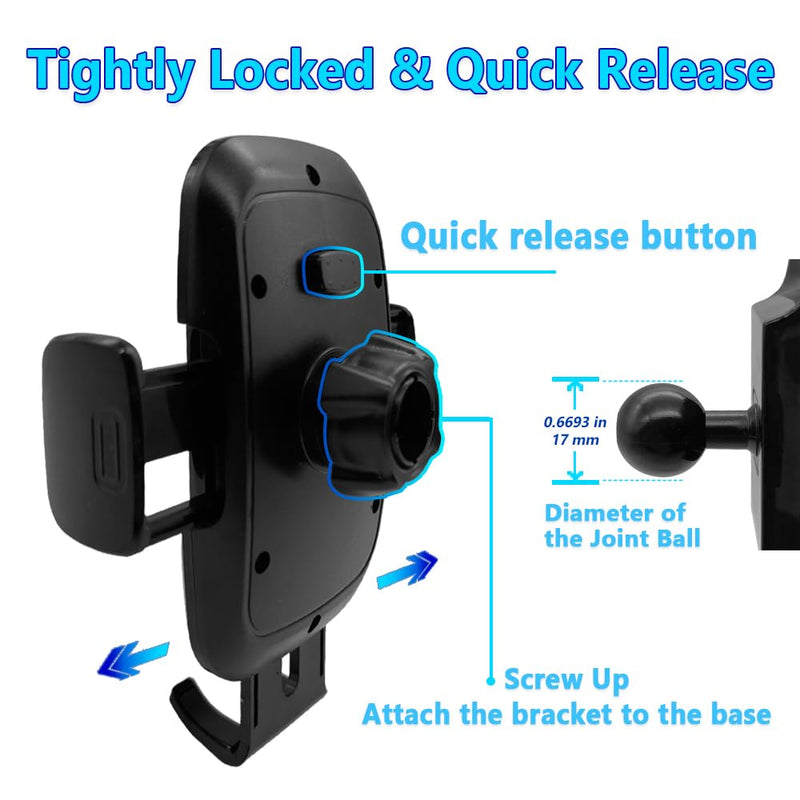 TTMIC Car Phone Holder Mount for Porsche Auto Accessories Interior Decoration Cellphone Case Cradles Navigation Bracket (Porsche-Macan-15-23)
