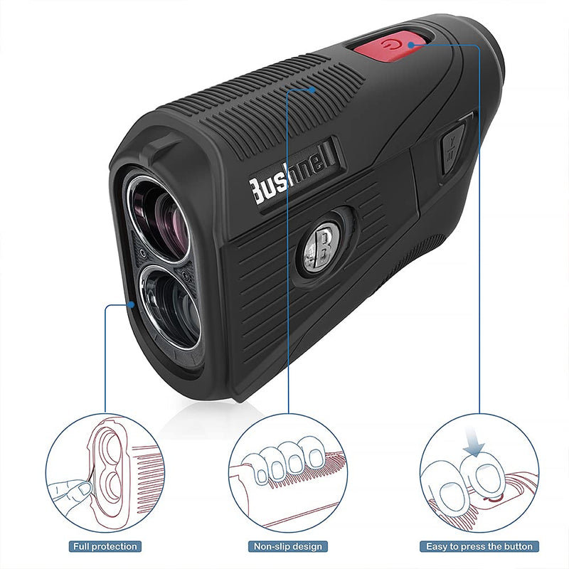 TUSITA Silicone Case Compatible with Bushnell Tour V5 Black