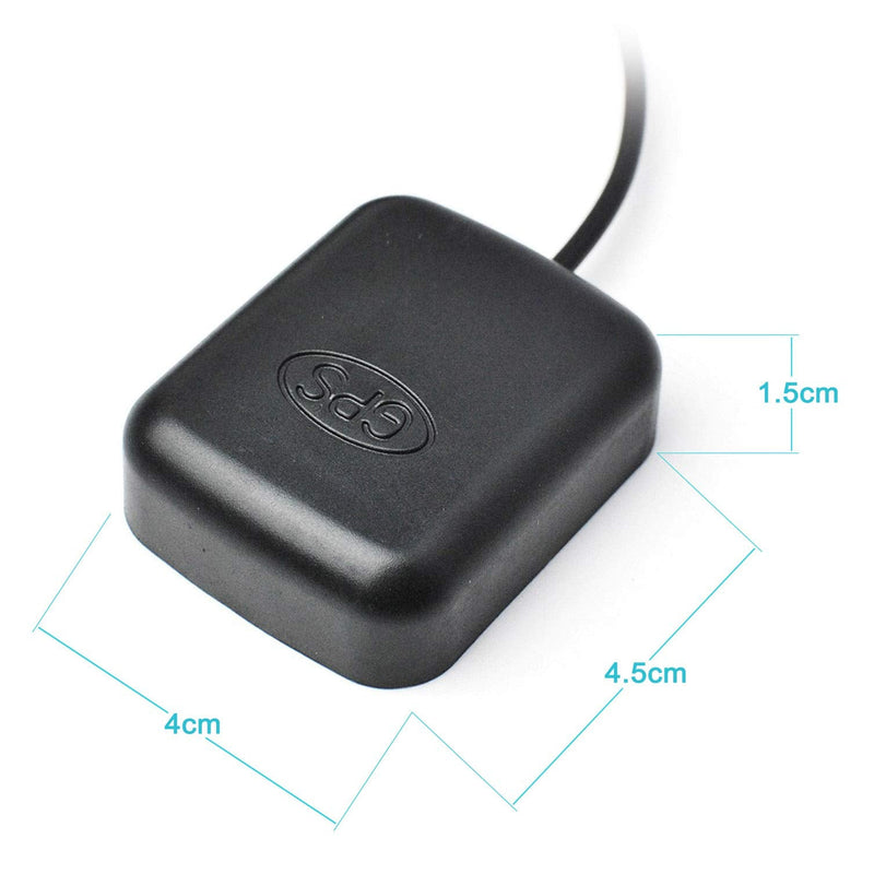 Bingfu Car Dash Cam GPS Antenna Vehicle Dash Camera GPS Antenna Waterproof Hidden Adhesive Mount 3.5mm Plug GPS Antenna for Car Dash Cam Dashboard Camera Safety Vedio DVR Recorder GPS Tracker Receiver