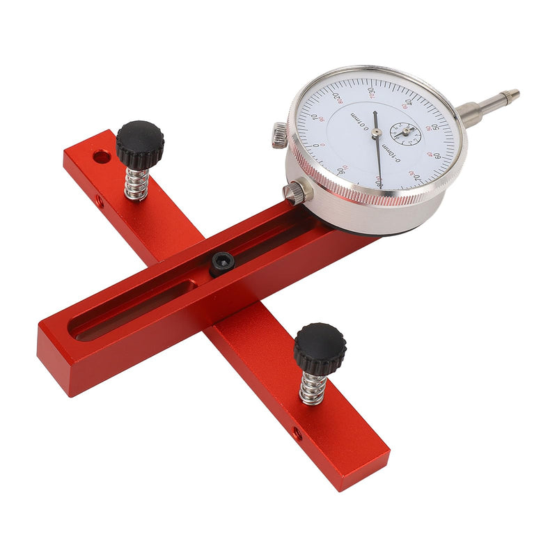 Kadimendium High-precision table saw dial gauge made of aluminium alloy, compact and portable, with adjustable chamfer notch lever. For aligning workshop machines