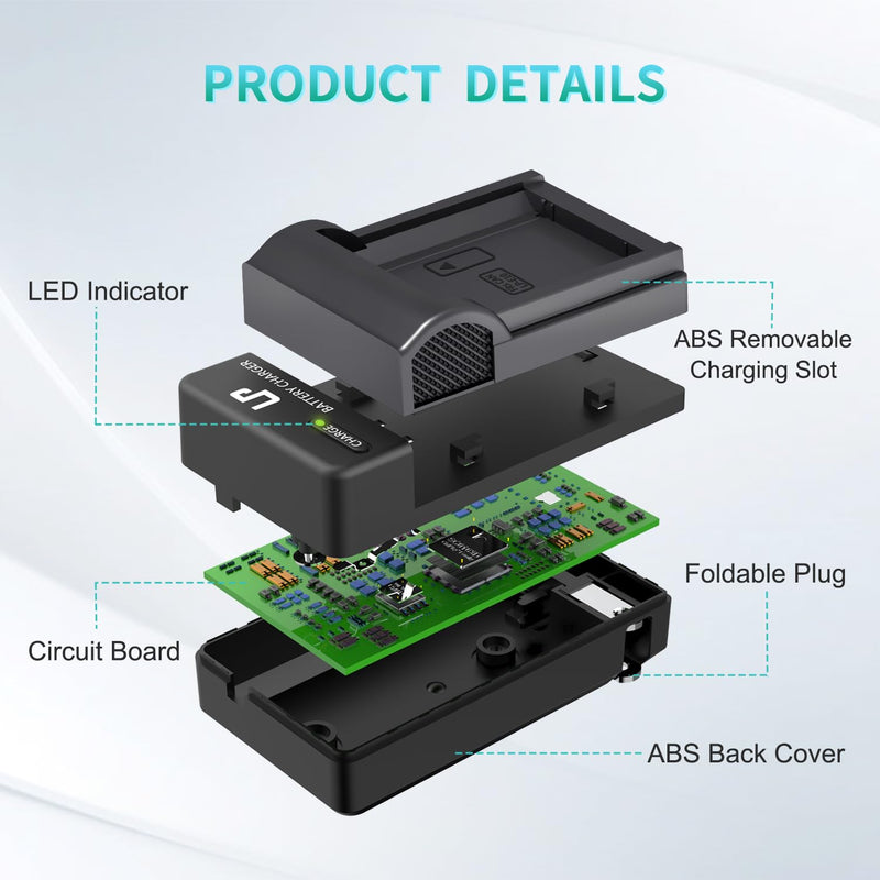 LP LP-E10 Battery Charger, Charger Compatible with Canon EOS Rebel T7, T6, T5, T3, T100, 4000D, 3000D, 2000D, 1500D, 1300D, 1200D, 1100D & More (NOT for T3i T5i T6i T6s T7i) Basic Charger