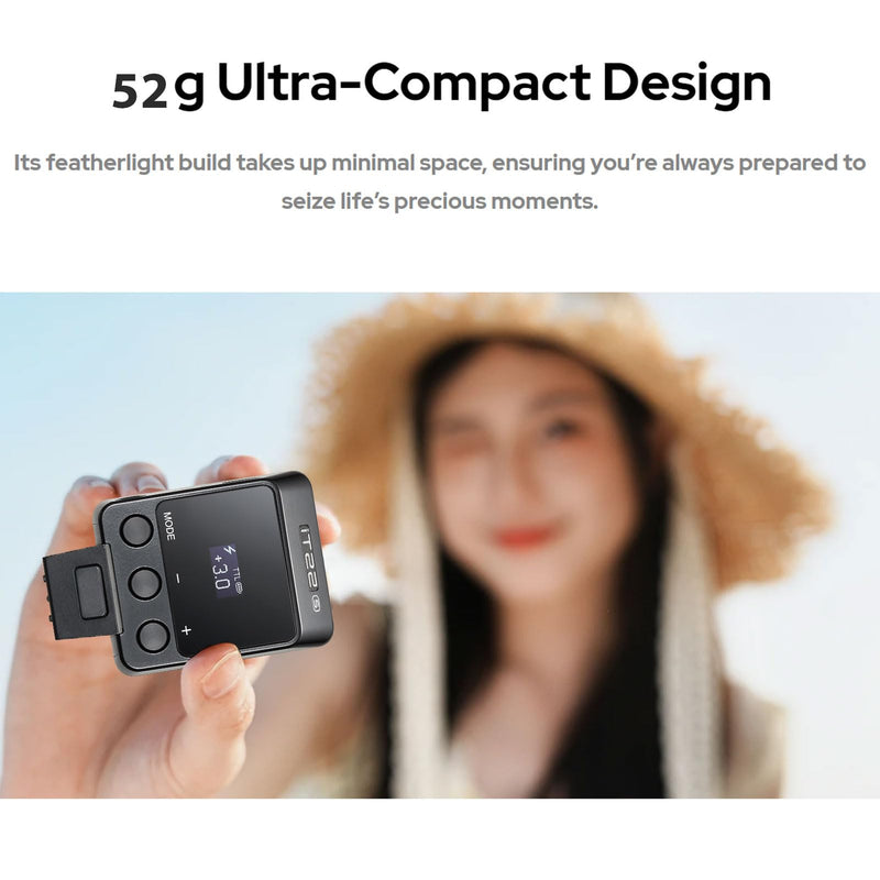 GODOX IT22S TTL Mini Camera Flash for Sony, 1.5s Recycling 700 Flashes,USB-C Charge, Hot Shoe Triggering, with Magnetic Diffuser Filters, Compatible with A7III A7IV A7II A6500 A6300 A6700 Camera
