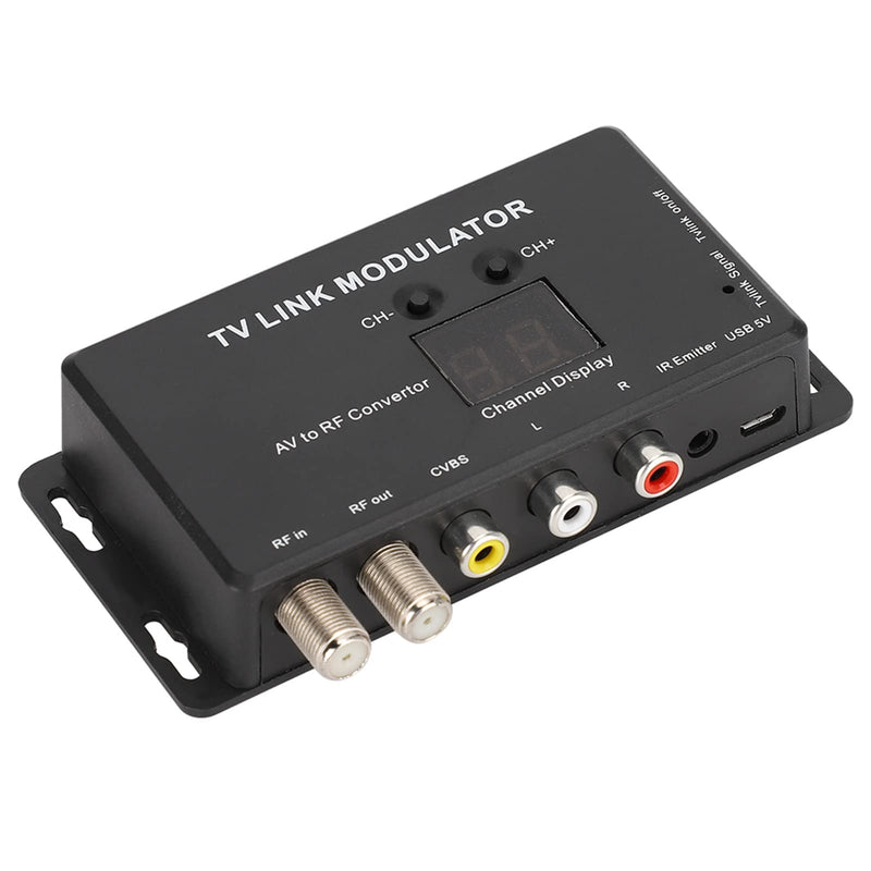 [AUSTRALIA] - IR Modulator, TM70 UHF TV Link Modulator AV to RF Converter IR Extender Adapter with Channel Display, USB Cable, Receiving Cable 