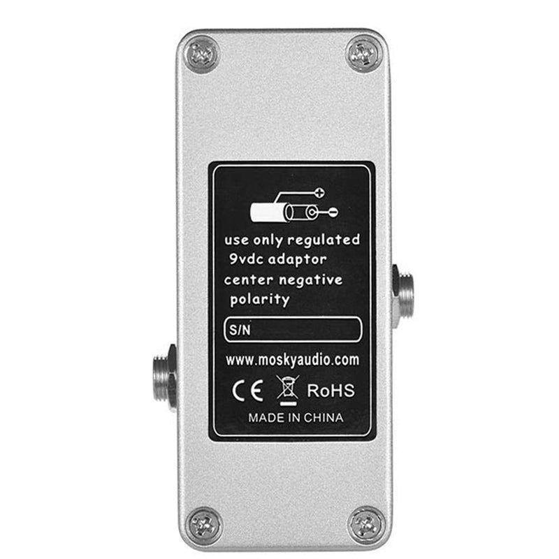 Overdrive Function Guitar Effect Pedal with True Bypass for Electric Guitar (Silver Horse) Silver Horse