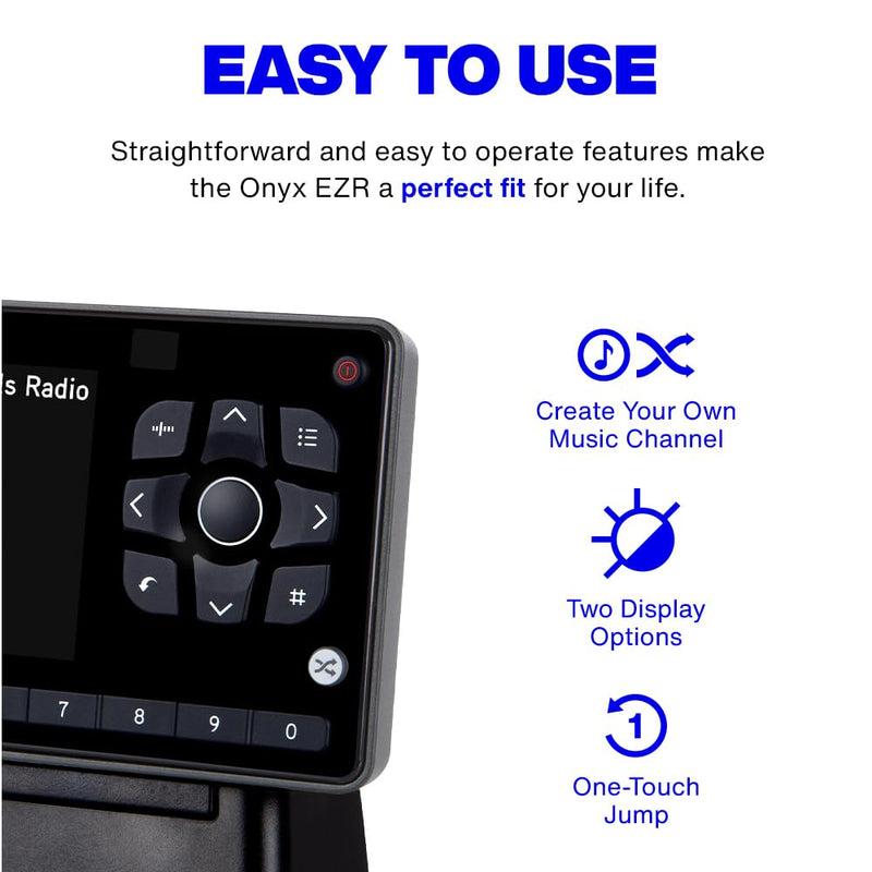 SiriusXM Onyx EZR Satellite Radio with Home Kit (SXEZR1H1) Satellite Radio + Home Kit