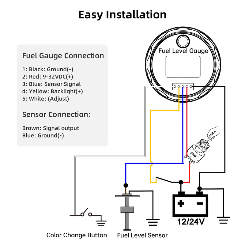 Level Sensor 175 mm, 0-190 Ohm Fuel Gas Sensor, Stainless Steel Fuel Sending Unit, Water Level Indicator Sensor for Boats, 5-Hole Fuel and Water Indicator 0-190 ohms 175mm