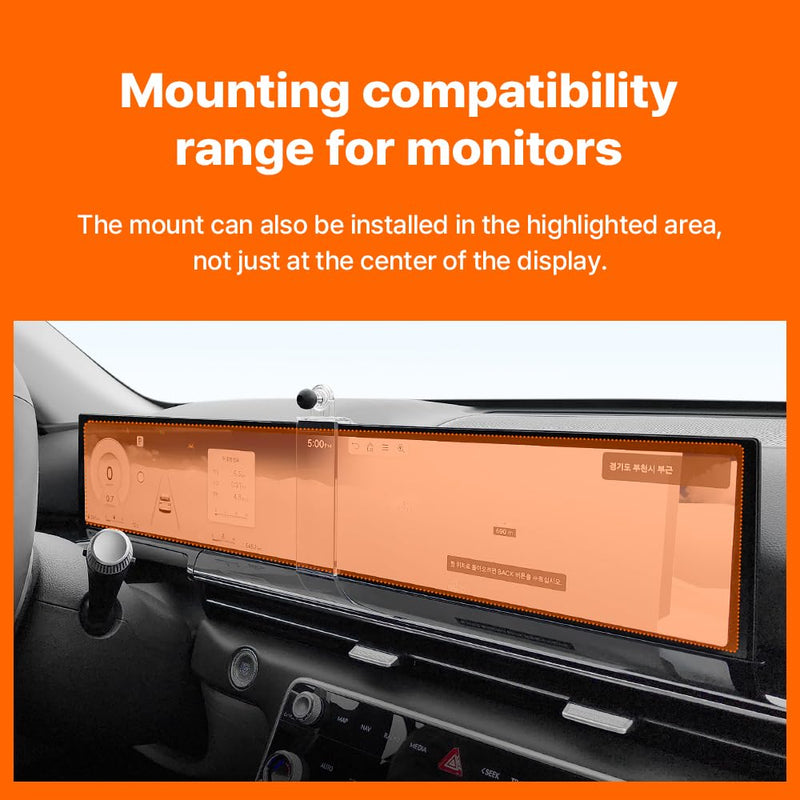 FICS Car Phone Holder for Genesis GV80 2025 2026 – Custom-Fit Mount for Seamless Display Integration, Interior Accessories for Navigation Use, Stable Driving View