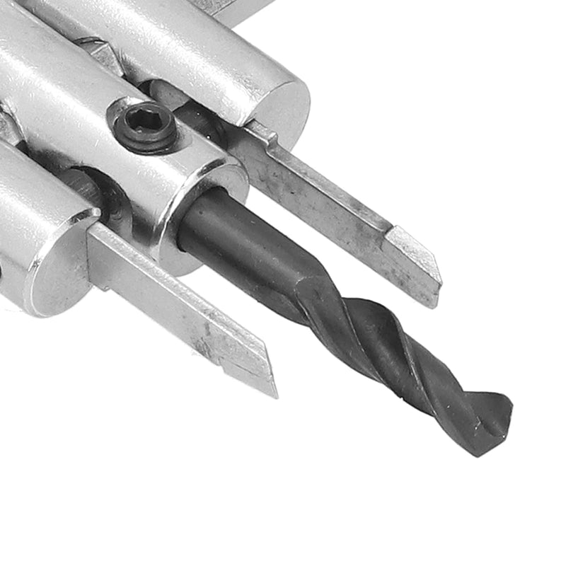 Munefe Adjustable Circular Hole Cutter, Sheet Metal Hole Cutter, Beam Cutter for Circular Saws for Wood, Plastic, Acrylic, Plasterboard, Ventilated Concrete, etc. (40-120 mm) 40-120 mm