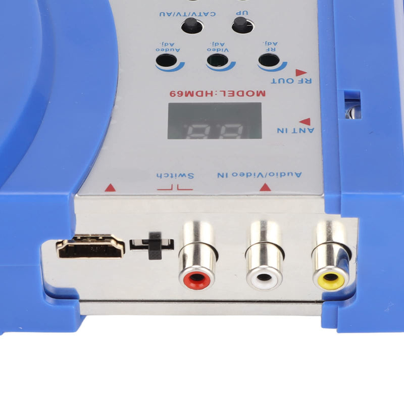 Modulator RF Converter, /AV to RF HD Modulator, VHF UHF Demodulator Adapter Support PAL/NTSC TV Format Output for Home TV, Plug and Play(1080P)