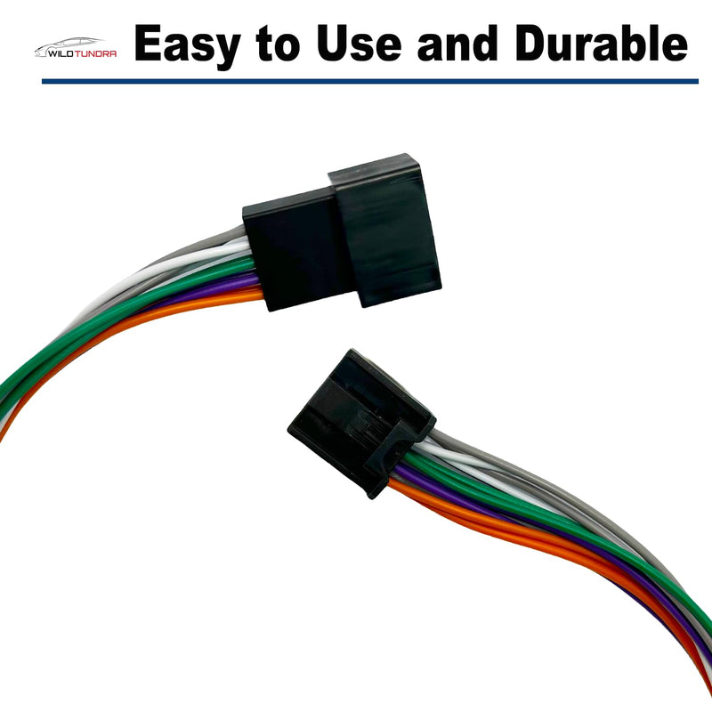 Add AMP Amplifier Subwoofer Speaker Wiring compatible with Toyota 2018-2022(Non-JBL) Radio Stereo T-Harness Subwoofer Amplifier Install Cable Adapter Camry RAV4 Tacoma Corolla Improve Car Sound Toyota,10-pin Male and Female Connectors
