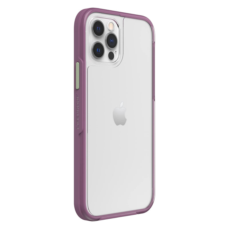 LifeProof See Case for iPhone 12 / iPhone 12 Pro, Shockproof, Drop Proof to 2 Meters, Ultra-Slim, Protective Thin Clear Case, Sustainably Made, Clear/Purple Emoceanal (Clear/Green/Purple)