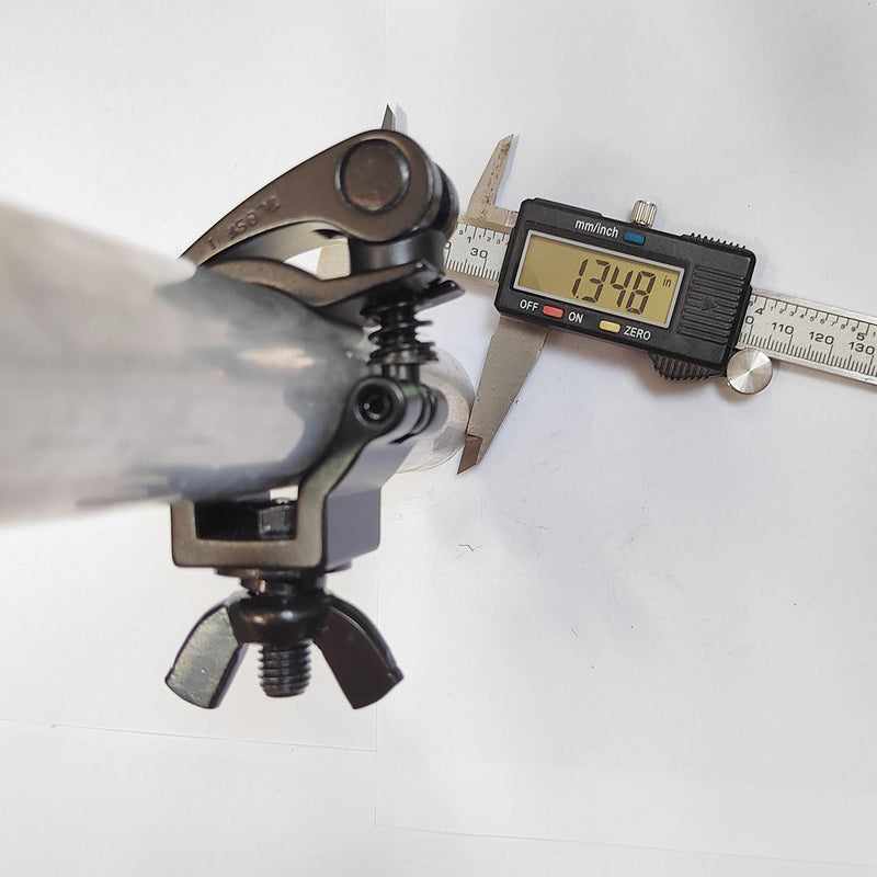 1.26-1.37inch Quick Release Stage Light Clamp Truss Clamps Heavy Duty 165lbs Dj Light Clamps Fit Pipe OD 32-35mm F24 2Pack