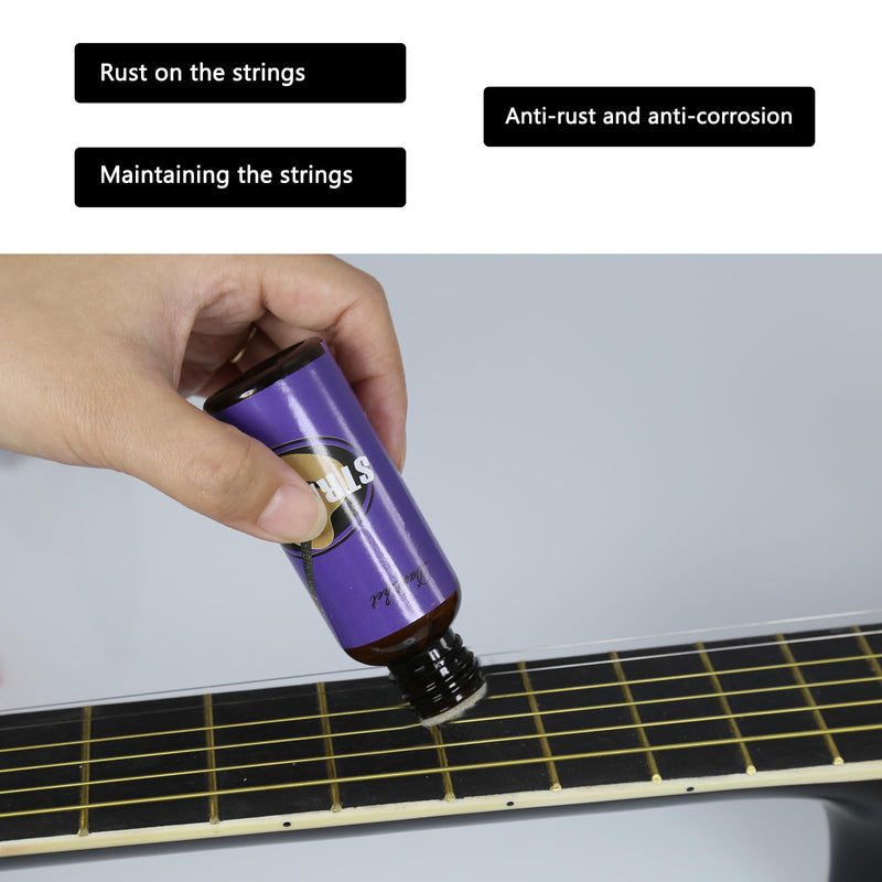 Danchet Violin Cleaner Care Cleaning Kit,Maintenance Kit,Beeswax,Liquid Rosin,Rosin Remover,String Oil,Polish,Violin Humidifier,Violin String Brush,Cleaning Clot.