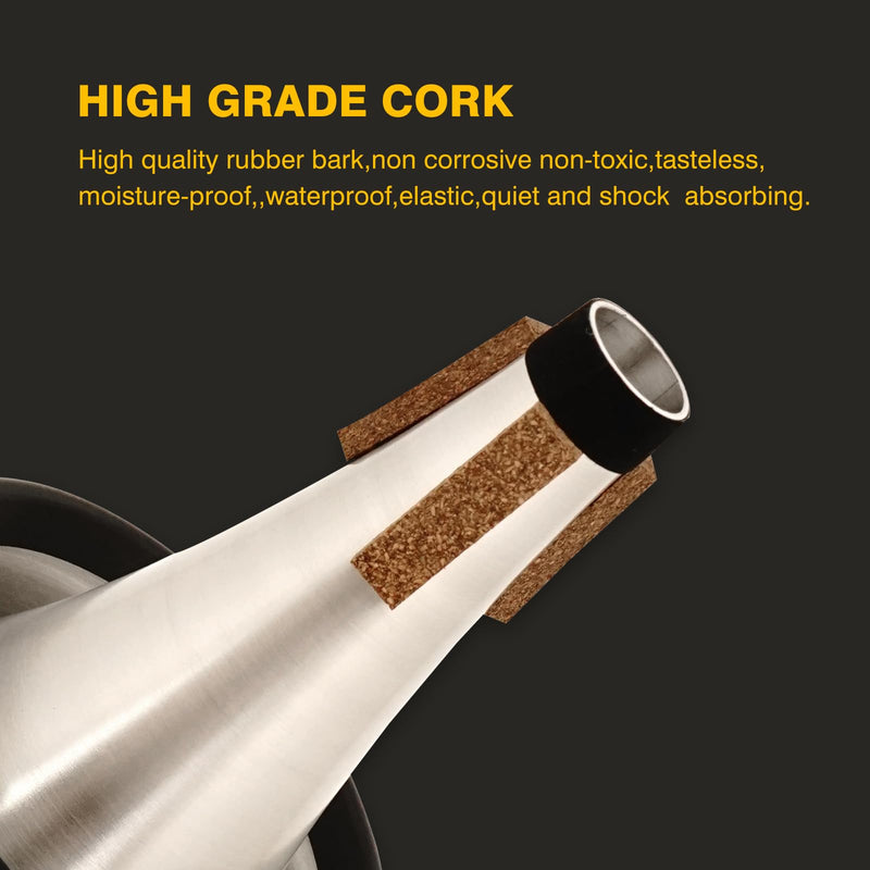 Trumpet Cup Mute - Premium Rubber Cup Mute for Trumpet, Enhances Tone Quality with Warm, Mellow Sound - Durable and Easy to Use for Practice and Performances
