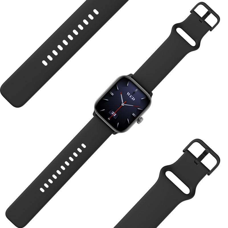 Smart Watch – Watches for Women & Men, Fitness trackers, Heart Rate Monitor, Blood Pressure, Waterproof, Smartwatch, Compatible Android & iPhone Phones, Smartwatches Black