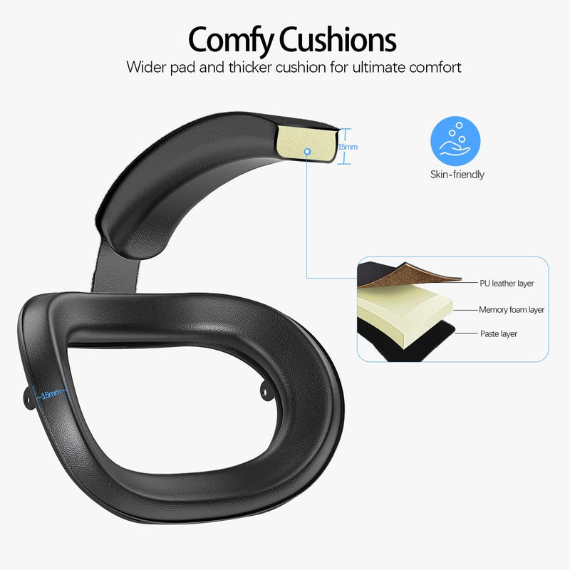[AUSTRALIA] - Head Strap for Meta Quest 2 VR Headset Elite Strap Adjustable Soft Cushion Headstrap Oculus Quest 2 Replacement for Virtual Reality 