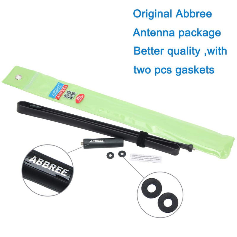 [AUSTRALIA] - ABBREE Ham Radio Antenna 42.5-inch Long Range SMA-Female Dual Band 144/430Mhz Foldable CS Tactical Antenna for Baofeng UV-5R BF-F8HP 5RM UV-21R K5PLUS AR-152 GM-15 Pro GM-5RH UV-5G Plus Two Way Radio 
