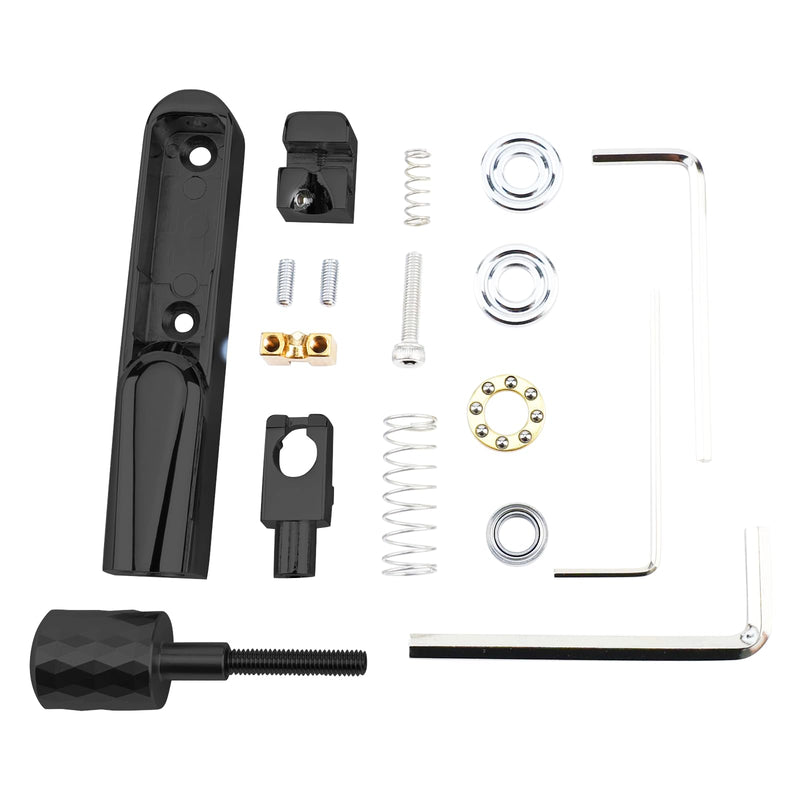 Pack of 5 Individual Single Tubular Fixed Bridge 5 String Electric Bass Bridge for Headless 5-string Bass Replacement Parts（Conductive Black） 5 Piece
