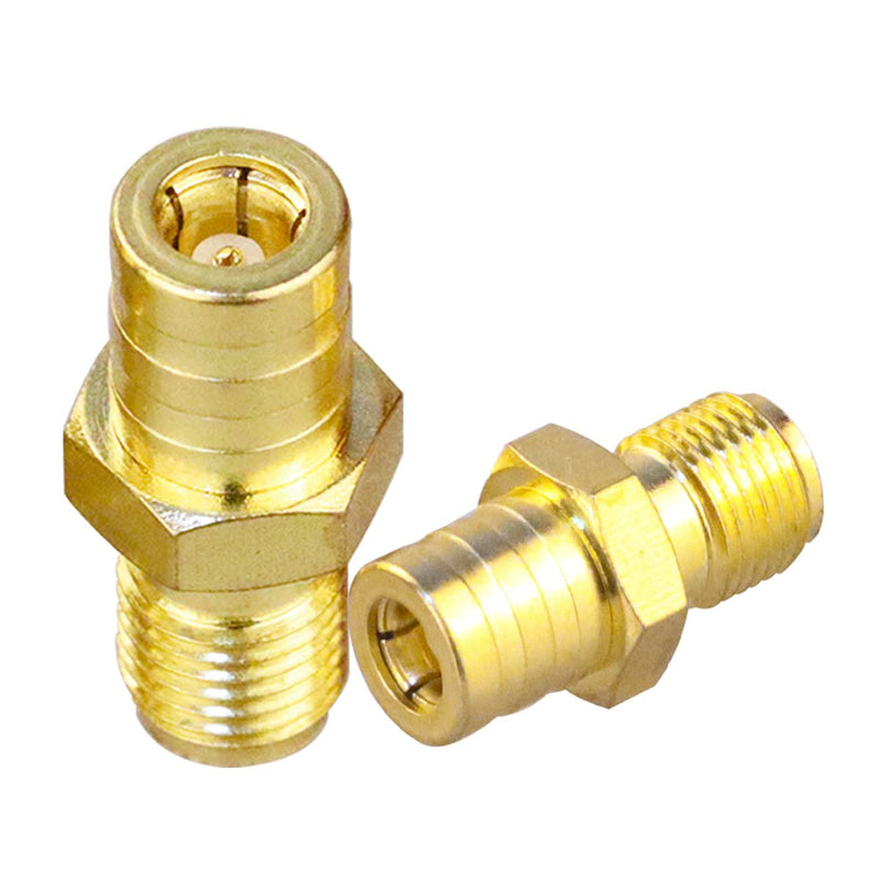 TUOLNK SMA to SMB Adapter SMB Female to SMA Female Coax Connector for Coaxial Cable Radio Antenna 2pcs SMA Female to SMB Female