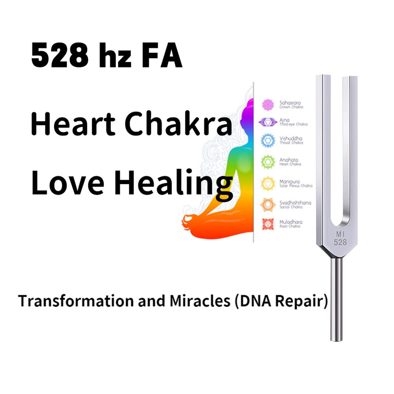 Tuning Forks for Healing 528 Hz Weighted Tuning Fork 528hz Heart Chakra DNA Repair Sound Aluminum Alloy Diapason Medical Tuning Forks