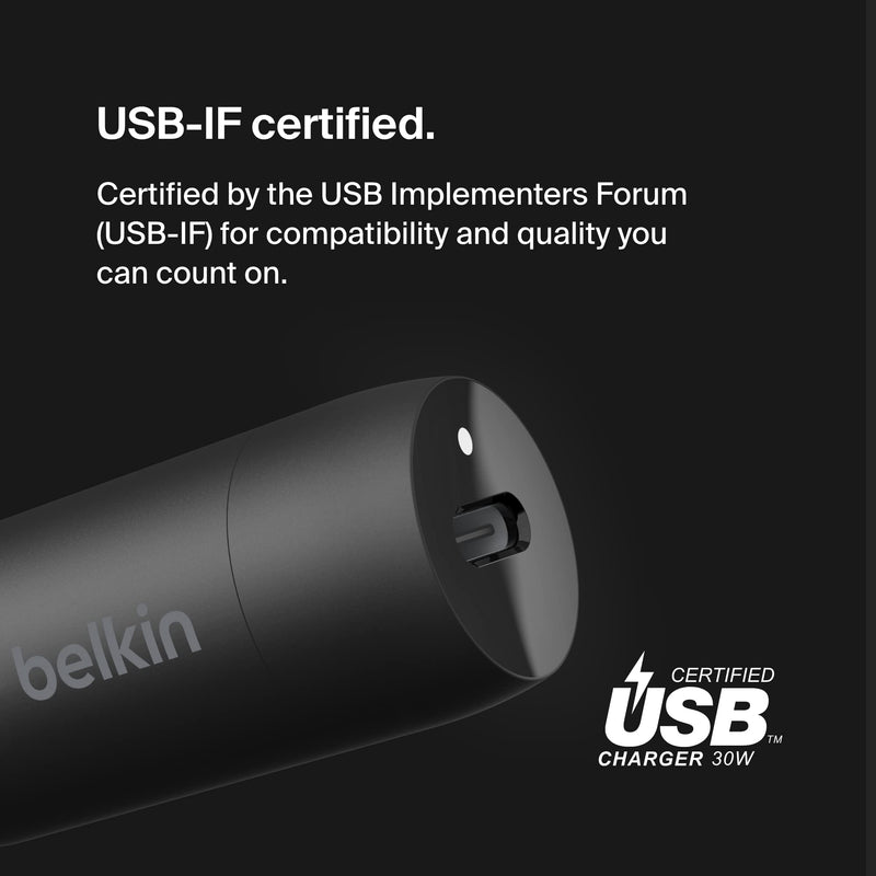 Belkin BoostCharge 30W USB-C Car Charger with 4-Port Extender | USB-C Power Delivery, universal compatibility, for iPhone 16, Galaxy S25, Note series, Nintendo Switch 2