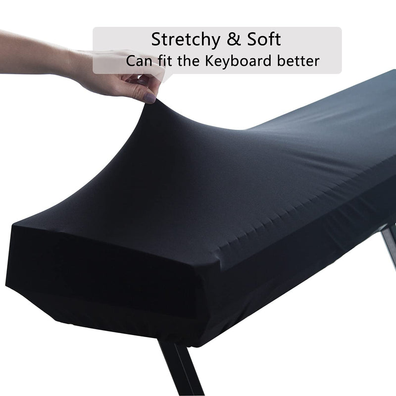 Piano Dust Cover 61-88 Keys Weighted Keyboard Small Keyboard Piano Covers Waterproof Locking Clasp Keep It From Dust and Dirt (61-76 KEYS) 61-76 KEYS