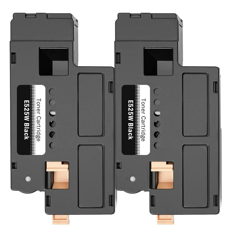 Limeink 2 Black Compatible High Yield Laser Toner Cartridges Replacement for Dell E525W 525W E525 525 H3M8P DPV4T Compatible with Dell E525W, E525DW Color Laser Printers Ink