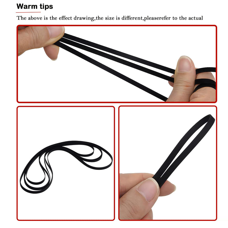 [AUSTRALIA] - 3 Pieces Turntable Belt Different Specifications Machine Recorder Rubber Belt for Repair Replacement Maintenance Most Kinds of Belt-Driven Turntables, 172MM 
