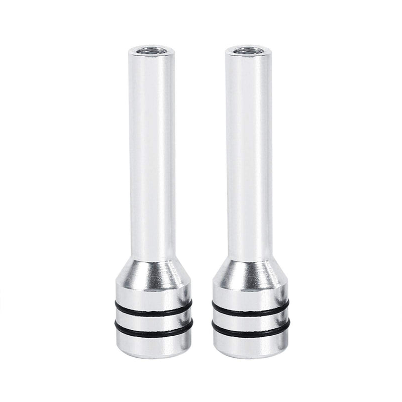 [AUSTRALIA] - Door Lock Pull Knob,Door Lock Knob,2Pcs Universal Car Truck Aluminum Interior Door Lock Knob Pins Cover Silver Car Door Lock Buttons car Door Lock knobs car Door Lock knobs 