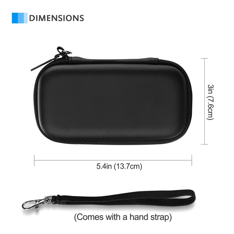 ProCase Carrying Case for Crucial X8 Portable SSD 1TB / 500GB (Case Only), Hard Drive EVA Travel Case for Crucial X8 1TB / 500GB Portable External Solid State Drive –Black