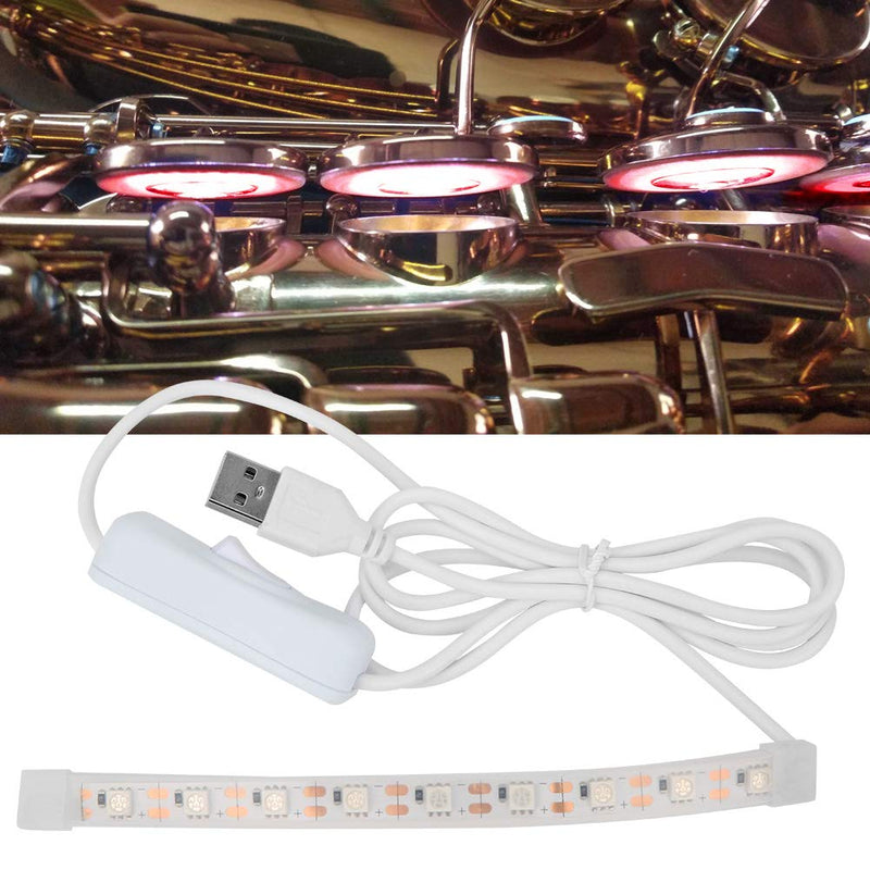 Led Leak Light Repair Tool，Led Leak Light Repair Tool Red Lighting For Saxophone Flute Wind Instrument Detection Usb For Saxophone, Clarinet, Flute And Other Woodwind Instruments Played Accessories
