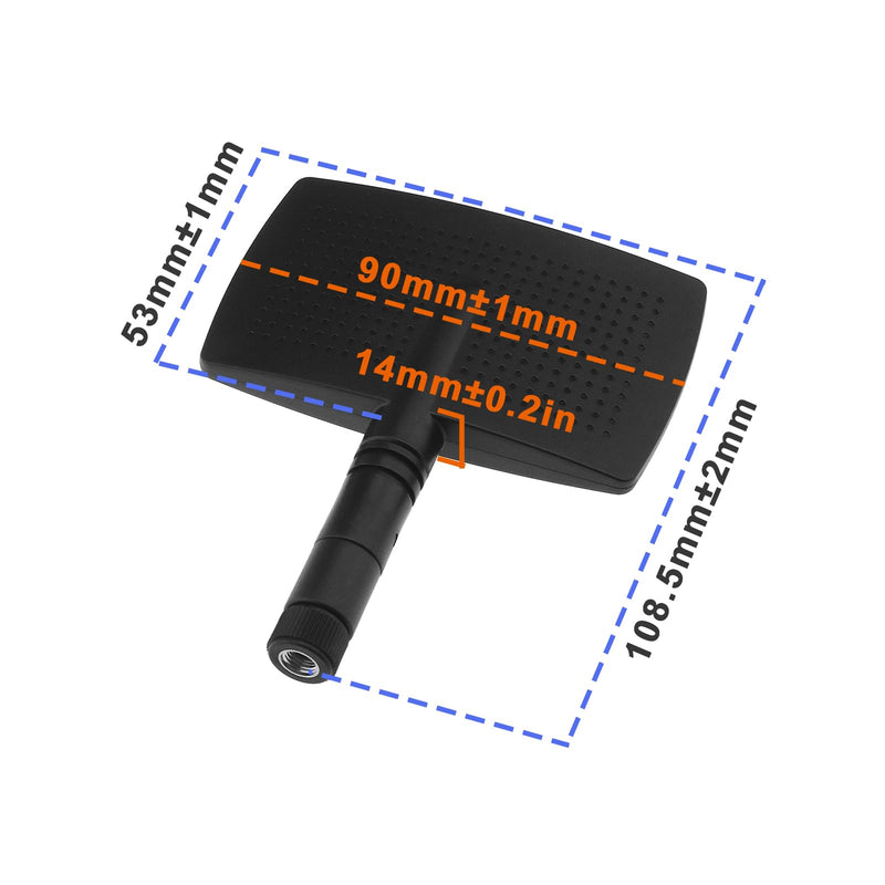 ECSiNG 1PC 8dBi High Gain Directional Panel Antenna RP-SMA Plug for Remote Control Applications Wireless Routers WiFi Signal Enhancement