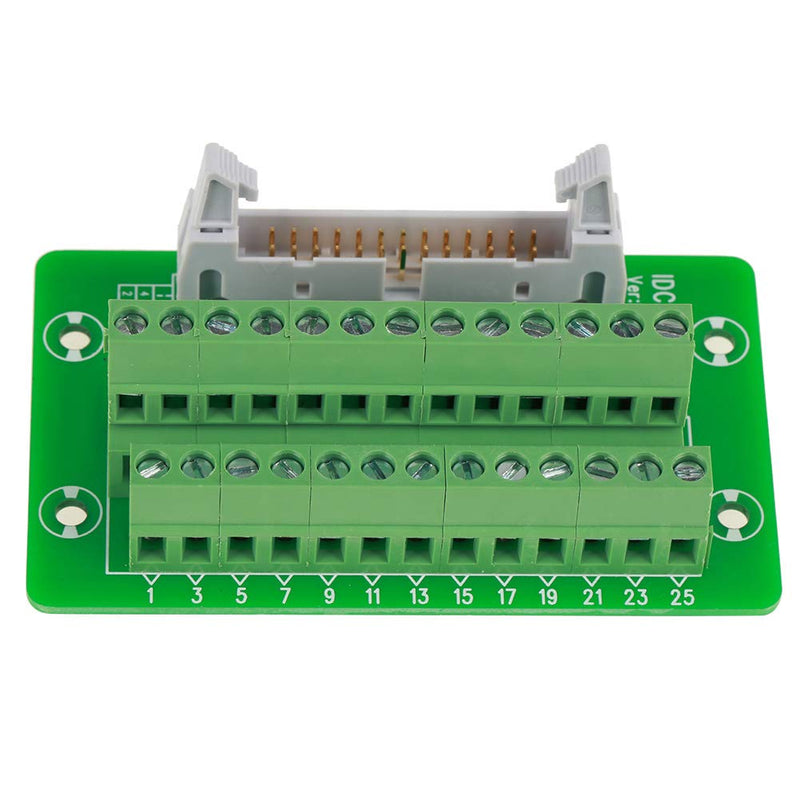IDC26P DIN Rail Module, DIN Rail Breakout Board Module Terminal Block Module 26-Pin 5mm Interface Module with Plug Breakout Board