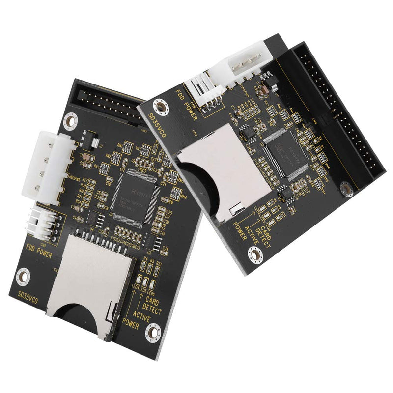 ASHATA SD to 3.5in IDE,SD/SDHC/SDXC/MMC Memory Card to IDE 40Pin Male Adapter for DOS/Linux/Windows 98SE, Me, 2000, XP and for Vista.