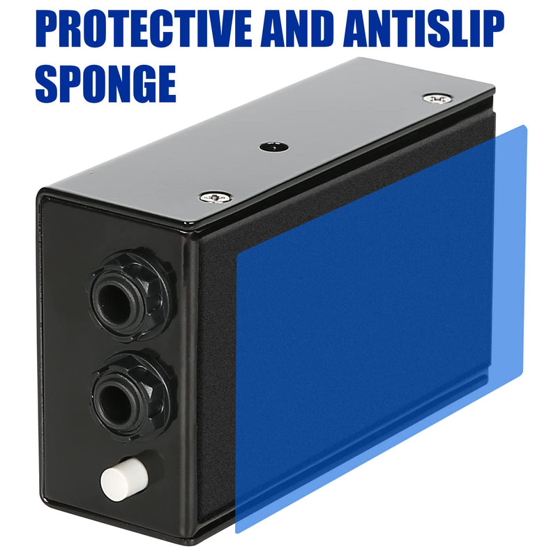 Active Direct Box, Recording Signal DI Box for Musical Instruments as Guitar, Bass Guitar, and Keyboard Live Performance or Studio, 1/4" to XLR, Ground Lift 48V Phantom Powered Compact Unit