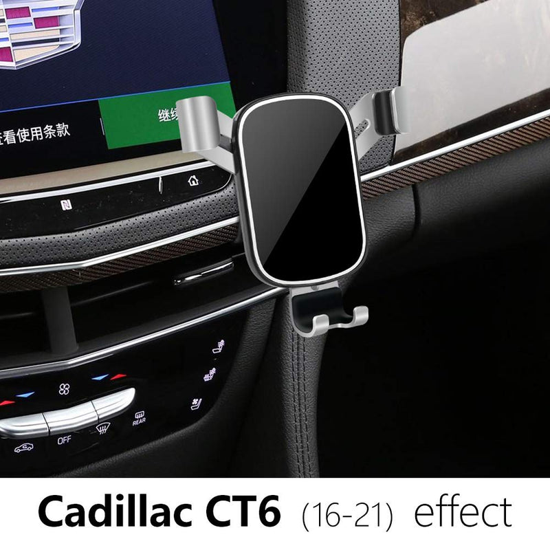LUNQIN Car Phone Holder for Cadillac CT6 2016 2017 2018 2019 2020 and CT6-V 2019 2020 Auto Interior Accessories Best Cell Phones Mount Cellphone Mobile Cradle Charging Navigation Bracket Accessory