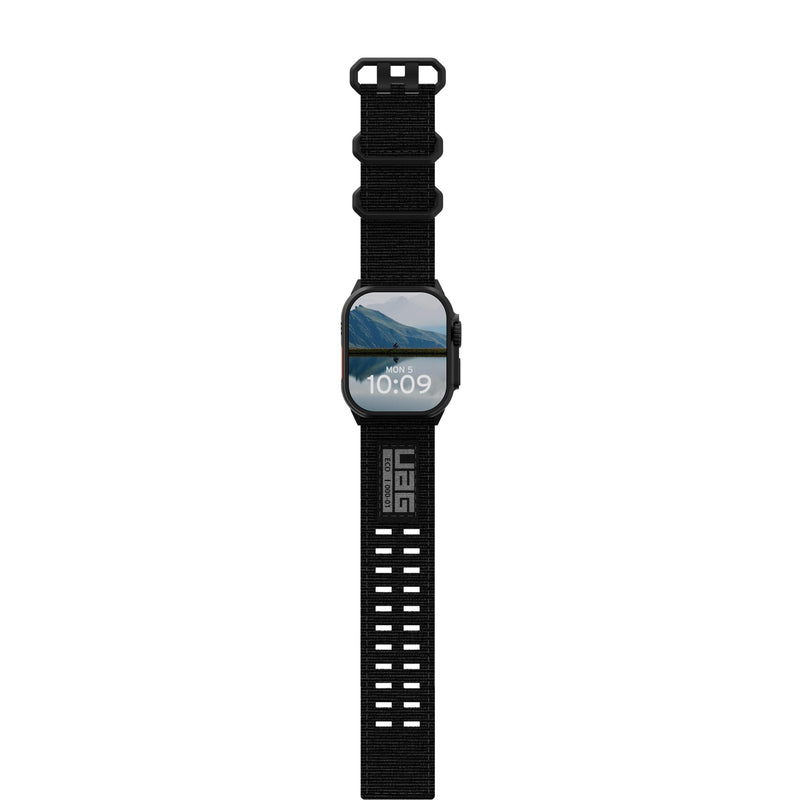 URBAN ARMOR GEAR UAG Compatible with Apple Watch Band iWatch Series Ultra 3/Ultra 2/Ultra/4-11/SE3/SE2/SE Metropolis Watch Strap 49/46/45/44mm Black/Black Titanium