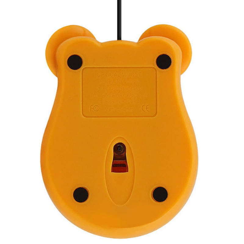 Cute Animal Tiger Shape USB Wired Corded Mouse Optical Mice for Notebook PC Laptop Computer 1600DPI 3 Buttons with 3.2 Feet Cord for Computer Laptop School Kids Children Gift(Orange)