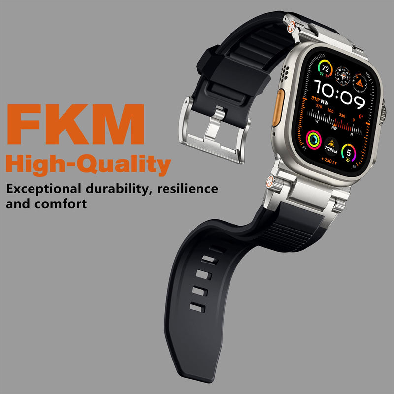 Bandletic Fidlock Magnetic Band and FKM Strap Compatible with Apple Watch