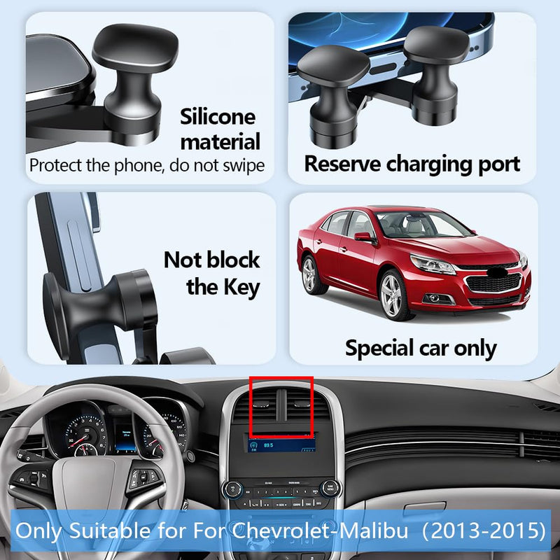 Car Phone Holder Mount for Chevy Chevrolet Malibu 2013 2014 2015 Auto Accessories Interior Decoration Mobile Cell Smartphone Bracket