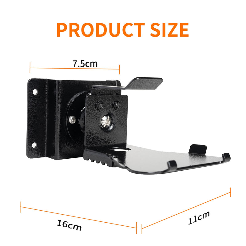 shinar Metal Wall Mount ONLY for Echo Show 5 (3rd Generation) - Swivels up to 360° / Tilts -70° / +70°,Mount Stand Compatible with Show 5 (3rd Gen)&iPhone Models with Wiremanagement (Black) Black