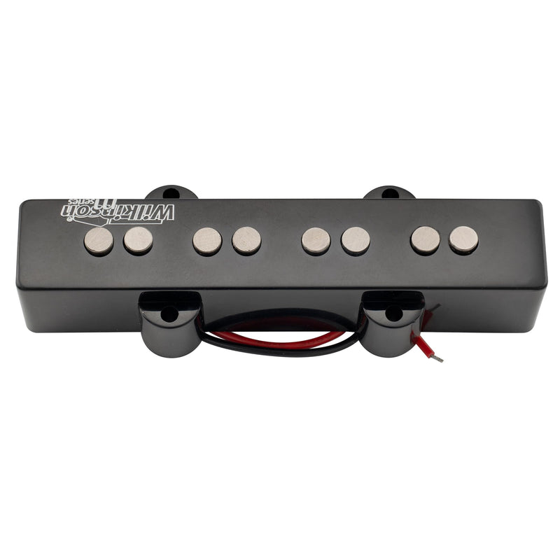 Wilkinson M-series WOJB Variable Gauss Alnico 5 Jazz Bass Bridge Pickup Vintage Tone for 4-string JB Style Electric Bass, Black