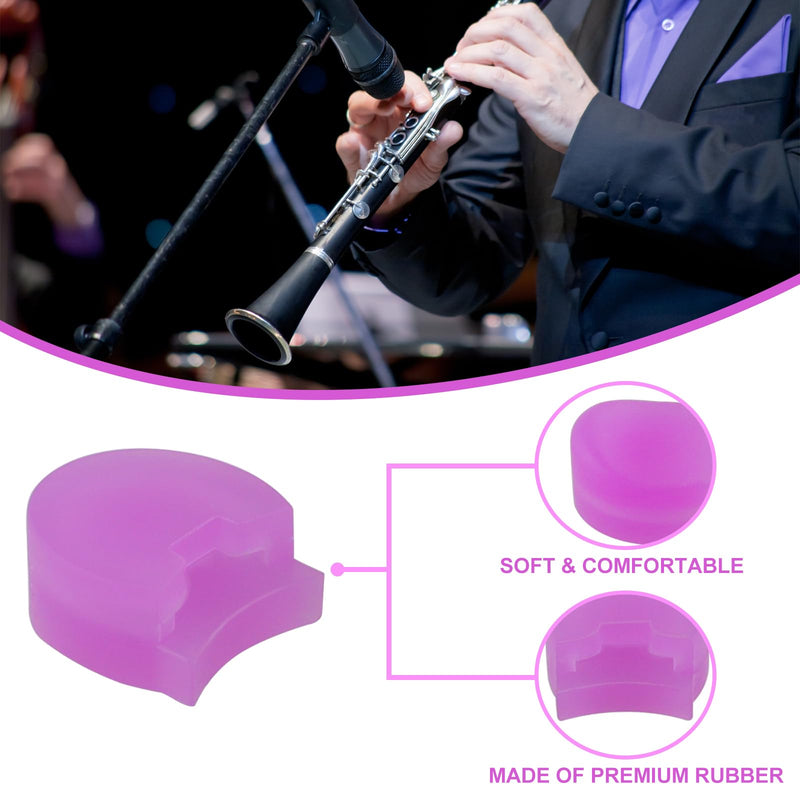 Clarinet Thumb Rest Cushion,12 Pcs Rubber Clarinet & Oboe Thumb Protector for Woodwind Instrument(6 Colors)