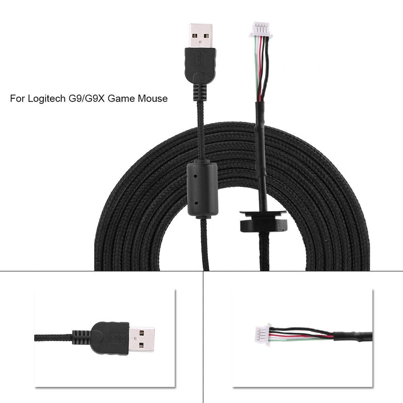 Sanpyl USB Mouse Cable for G9/G9X Game Mouse,Replacement Mouse Line Repair Accessory