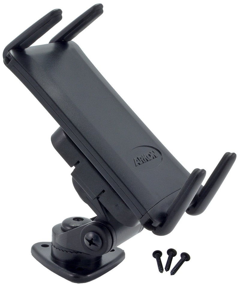 ARKON Adhesive Car Phone or Midsize Tablet Holder Mount for Samsung Galaxy S10 S9 S8 Note 9 8 Retail Black & Phone and Midsize Tablet Holder for iPhone X 8 7 6S Plus Black Holder Mount + Holder