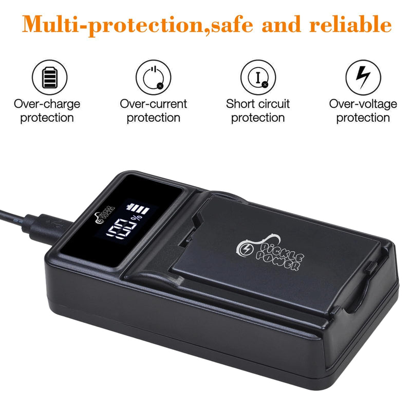 Pickle Power PSP-2000 Battery and LED Display Charger for Sony PSP 2000/3000 PSP-S110 Console PSP-3001 PSP-3002 PSP-3000 PSP-3004 PSP-2001 PSP-2002 PSP-2003